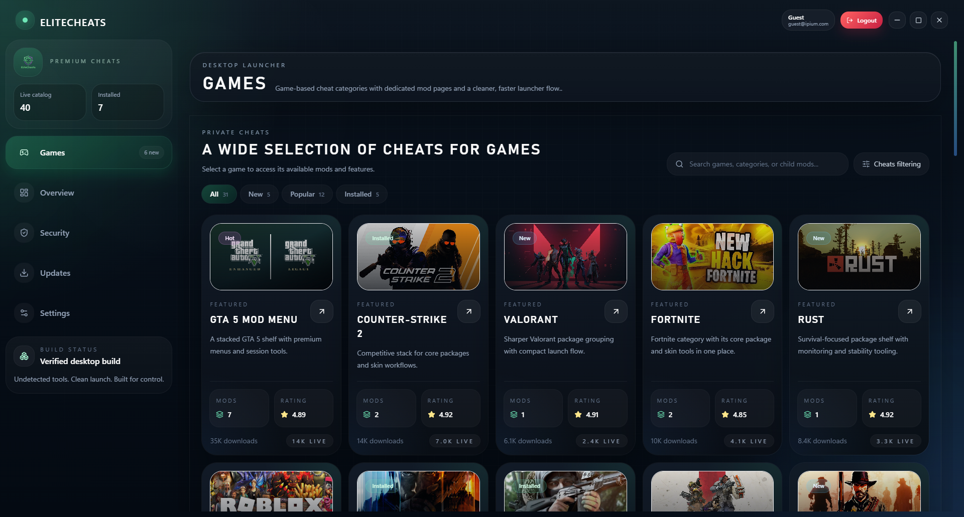Launcher overview
